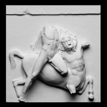 Load image into Gallery viewer, Roman Greek Parthenon Metope II Stone Carving Sculpture Wall relief 17" www.Neo-Mfg.com
