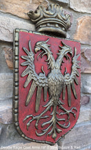 Load image into Gallery viewer, Decor Coat of Arms 2 Eagle Crown wall plaque sign 19" Grand www.Neo-Mfg.com home garden decor art medieval