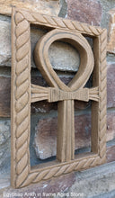 Load image into Gallery viewer, History Egyptian Ankh Artifact Sculpture Statue 10" Tall www.Neo-Mfg.com wall plaque