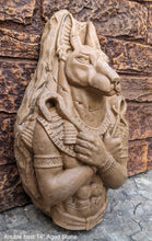 Load image into Gallery viewer, Egyptian Anubis dog fragment torso Sculptural wall relief bust www.Neo-Mfg.com 14"