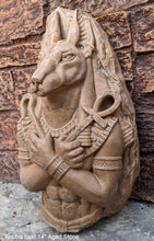 Load image into Gallery viewer, Egyptian Anubis dog fragment torso Sculptural wall relief bust www.Neo-Mfg.com 14"