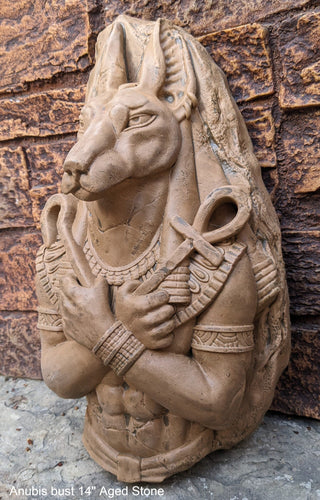 Egyptian Anubis dog fragment torso Sculptural wall relief bust www.Neo-Mfg.com 14