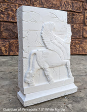 Load image into Gallery viewer, Historical Assyrian Lamassu Persian winged bull Guardian of Persepolis relief sculpture ancient replica Sculpture www.Neo-Mfg.com 7.5"