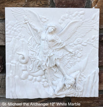 Load image into Gallery viewer, Historical religious Mythological St. Michael the Archangel wall angel 12&quot; sculpture plaque Sculpture www.Neo-mfg.com
