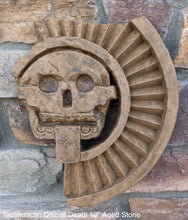 Load image into Gallery viewer, History Aztec Maya Artifact Carved Teotihuacan Disc of Death Sculpture Statue 12" Tall www.Neo-Mfg.com Wall art