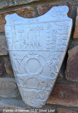 Load image into Gallery viewer, History Egyptian Palette of Narmer Sculptural wall relief www.Neo-Mfg.com 12.5" back side