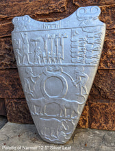 Load image into Gallery viewer, History Egyptian Palette of Narmer Sculptural wall relief www.Neo-Mfg.com 12.5" back side