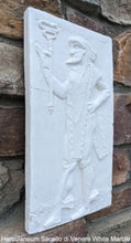 Load image into Gallery viewer, Roman Greek Sacello di Venere Herculaneum Warrior Stone Carving Sculpture Wall Frieze tall www.Neo-Mfg.com