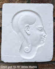 Load image into Gallery viewer, History Egyptian Child god Sculpture museum reproduction art www.Neo-Mfg.com home decor relief 10.75"