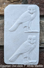 Load image into Gallery viewer, History Egyptian Owl stele owls Sculptural wall relief www.Neo-Mfg.com 7" Museum preproduction