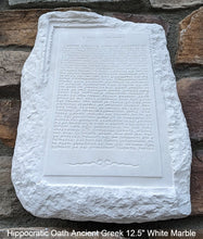 Load image into Gallery viewer, Hippocratic Oath Ancient Greek sculpture Wall plaque relief art www.Neo-Mfg.com home decor 12.5"