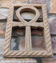 Load image into Gallery viewer, History Egyptian Ankh Artifact Sculpture Statue 10" Tall www.Neo-Mfg.com wall plaque