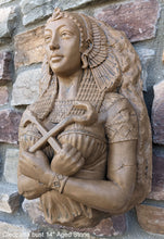 Load image into Gallery viewer, Egyptian Cleopatra fragment torso Sculptural wall relief bust www.Neo-Mfg.com 14"