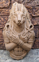 Load image into Gallery viewer, Egyptian Anubis dog fragment torso Sculptural wall relief bust www.Neo-Mfg.com 14"