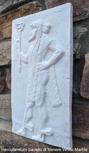 Load image into Gallery viewer, Roman Greek Sacello di Venere Herculaneum Warrior Stone Carving Sculpture Wall Frieze tall www.Neo-Mfg.com