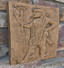 Load image into Gallery viewer, Roman Greek Sacello di Venere Herculaneum Warrior Stone Carving Sculpture Wall Frieze tall www.Neo-Mfg.com