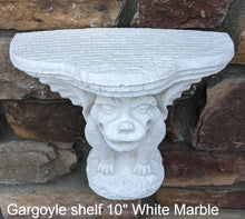 Load image into Gallery viewer, Gargoyle shelf sculpture wall plaque 10" www.NEO-MFG.com