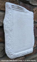 Load image into Gallery viewer, Hippocratic Oath Ancient Greek sculpture Wall plaque relief art www.Neo-Mfg.com home decor 12.5"