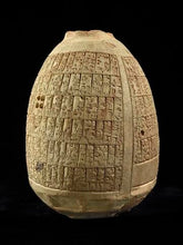 Load image into Gallery viewer, Babylonian Cuneiform Umma-Lagash Cone Marker Mesopotamia Sculptural relief carving www.Neo-Mfg.com Museum Reproduction