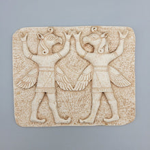 Load image into Gallery viewer, Carchemish Neo Hittite Heralds Wall sculpture Wall plaque relief art www.Neo-Mfg.com home decor 7.5"