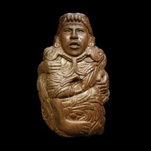 Load image into Gallery viewer, Serpent Anthropozoomorphic Quetzalcoaltl standing human form Aztec Maya Artifact Carved Sculpture Statue 10" www.Neo-Mfg.com