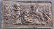 Load image into Gallery viewer, Eros Musical Cherub Cupid Greek Wall Sculpture Plaque Angels 17" www.NEO-MFG.com