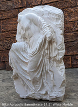 Load image into Gallery viewer, Roman Greek Nike from Acropolis Samothrace Wall High Relief Winged Victory Sculpture Statue 14.5" Tall www.Neo-Mfg.com home decor
