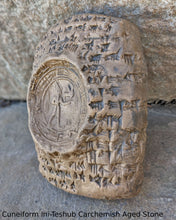 Load image into Gallery viewer, Babylonian cuneiform Ini-Teshub of Carchemish Sculpture www.Neo-Mfg.com Mesopotamia Museum Reproduction