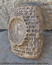 Load image into Gallery viewer, Babylonian cuneiform Ini-Teshub of Carchemish Sculpture www.Neo-Mfg.com Mesopotamia Museum Reproduction