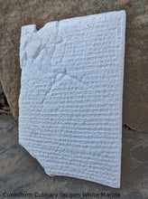 Load image into Gallery viewer, Babylonian cuneiform Culinary recipes Sculpture www.Neo-Mfg.com Mesopotamia Museum Reproduction