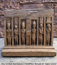 Load image into Gallery viewer, History Egyptian Abu Simbel Ramesses II Nefertari Temple Artifact Sculpture Statue 8" www.Neo-Mfg.com wall or table