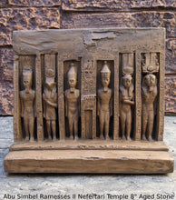 Load image into Gallery viewer, History Egyptian Abu Simbel Ramesses II Nefertari Temple Artifact Sculpture Statue 8" www.Neo-Mfg.com wall or table