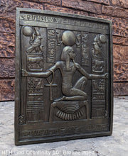Load image into Gallery viewer, Egyptian HEH God Of Infinity Tutankhamen Fragment Plaque Wall Frieze 10" tall www.NEO-MFG.com d10