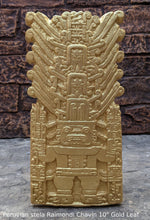 Load image into Gallery viewer, Incan Peruvian stela Raimondi Chavín Sculptural wall relief plaque 10" www.Neo-Mfg.com home decor j9