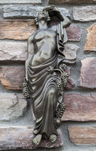 Load image into Gallery viewer, Roman Greek Wine Bearer Figure Sculptural Wall relief www.Neo-Mfg.com 18" tall