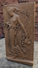 Load image into Gallery viewer, Roman Green Dancing Meanad Wall plaque relief Sculpture 16.9" Museum reproduction www.Neo-Mfg.com