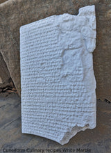 Load image into Gallery viewer, Babylonian cuneiform Culinary recipes Sculpture www.Neo-Mfg.com Mesopotamia Museum Reproduction