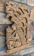 Load image into Gallery viewer, Aztec Mayan offering god corn serpent wall Sculpture plaque www.Neo-Mfg.com Home decor 14"