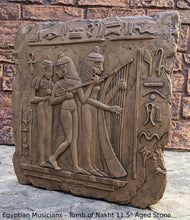 Load image into Gallery viewer, Egyptian Musicians - Tomb of Nakht, Egypt. Dynasty XVIII 1450 B.C. www.NEO-MFG.com 11.5"