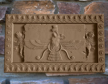 Load image into Gallery viewer, Assyrian Faravahar ahura mazda Persian Persepolis art Sculpture wall plaque relief www.Neo-Mfg.com