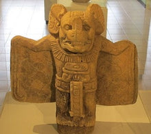 Load image into Gallery viewer, Aztec Mayan bat Zotz en Guate sculpture statue art 12" www.Neo-Mfg.com museum reproduction