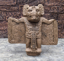 Load image into Gallery viewer, Aztec Mayan bat Zotz en Guate sculpture statue art 12" www.Neo-Mfg.com museum reproduction