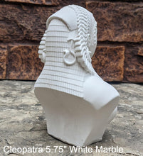 Load image into Gallery viewer, Egyptian Cleopatra queen Goddess bust Sculptural statue www.Neo-Mfg.com 5.75&quot;
