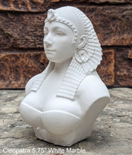 Load image into Gallery viewer, Egyptian Cleopatra queen Goddess bust Sculptural statue www.Neo-Mfg.com 5.75&quot;
