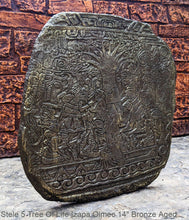 Load image into Gallery viewer, Aztec Mayan Stele 5 Tree Of Life Izapa Olmec Sculpture wall plaque 14" www.Neo-Mfg.com