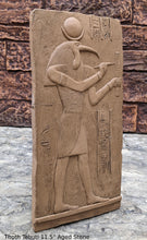 Load image into Gallery viewer, History Egyptian God Thoth Tehuti Sculptural wall relief www.Neo-Mfg.com 11.5" e8