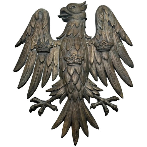 Barclay's Bank Spread Eagle Heraldic Wall Plaque Logo Sculpture relief 13.5