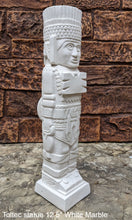 Load image into Gallery viewer, Toltec warrior Mesoamerican MAYAN AZTEC Sculptural statue stele 12.5" www.Neo-Mfg.com