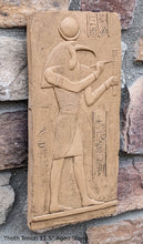 Load image into Gallery viewer, History Egyptian God Thoth Tehuti Sculptural wall relief www.Neo-Mfg.com 11.5" e8
