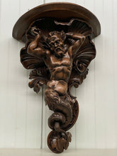 Load image into Gallery viewer, Griffin Gargoyle wall Shelf Rare Handmade Huge Mermaid Bracket Wall Sculpture Sconce www.NEO-MFG.com 16"